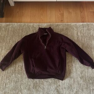 3/4 fleece pullover